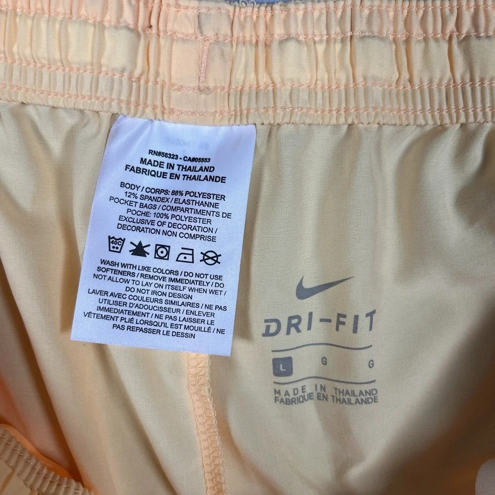 NWT Nike FC Womens Shorts Size Large Melon Tint Orange Soccer Athletic CK2786
